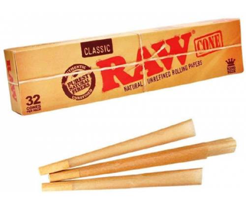 RAW Classic Cone PreRolled Basic - Κώνος Προτυλιγμένος - 32τεμ. - King Size - Τιμή: 4,35€