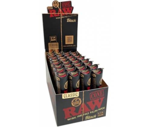 RAW Cone Black Κώνος - 1¼ - Τιμή: 1,40€