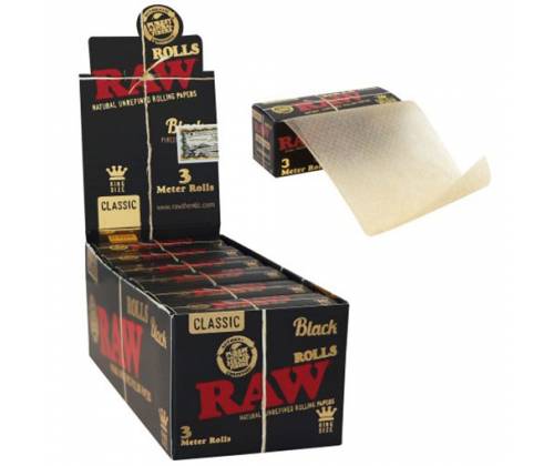 RAW Black Rolls Ρολό King Size - 3 Μέτρα -  Price: 1,20€
