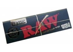 RAW Χαρτάκια Black - Ακατέργαστο - Single Wide