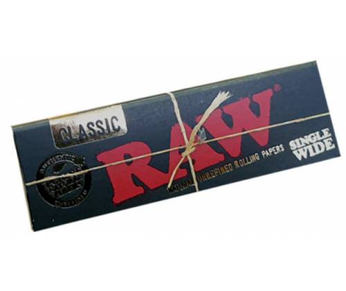RAW Χαρτάκια Black - Ακατέργαστο - Single Wide - Τιμή: 0,29€