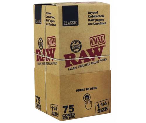 RAW Classic Cone PreRolled Basic - Κώνος Προτυλιγμένος - 75τεμ. - 1¼ -  Price: 10,90€