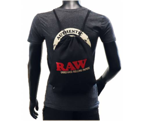 RAW Drawstring Bag Τσάντα Πλάτης - Black - Τιμή:
