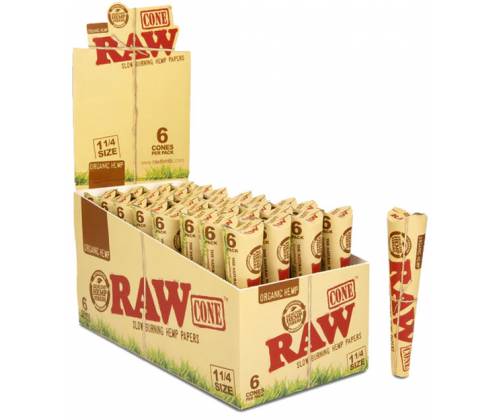 RAW Cone Organic Hemp Κώνος - 1¼ - 32τεμ. - Τιμή: 42,00€