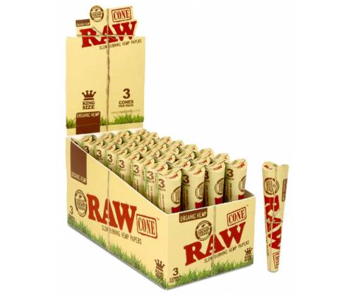 RAW Cone Organic Hemp Κώνος - King Size - 32τεμ. - Τιμή: 34,00€