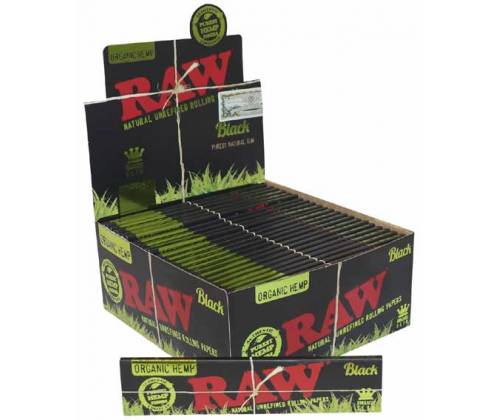 RAW Χαρτάκια Classic Black Organic - Ακατέργαστο - King Size Slim 50τεμ. - Τιμή: 32,50€