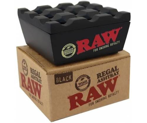 Raw Regal Μεταλλικό Τασάκι 8x8cm - Black - Τιμή: 9,90€