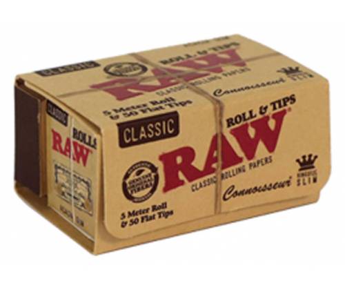RAW Rolls & Tips Ρολό 5 Μέτρα με Τζιβάνες Σπαστές - Τιμή: 1,49€