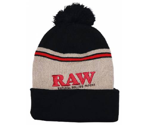 RAW Winter Hat Σκούφος - Μαύρο-Καφέ - Τιμή: 15,90€