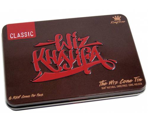 RAW Cone Wiz Khalifa Tin Κώνος - King Size - ΔΩΡΟ Ταμπακιέρα - Τιμή: 3,90€