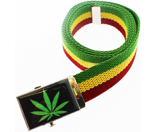 Mens Belt Green Leaf 133cm -  Price: 9,90€