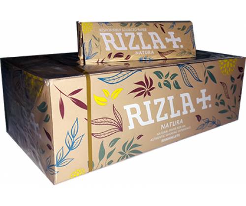 RIZLA Χαρτάκια - Ακατέργαστο - Natura 50τεμ. - Τιμή: 13,00€
