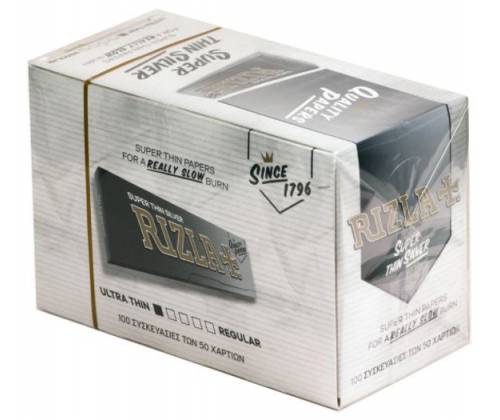 RIZLA Χαρτάκια - Ασημί - Τιμή: 0,23€