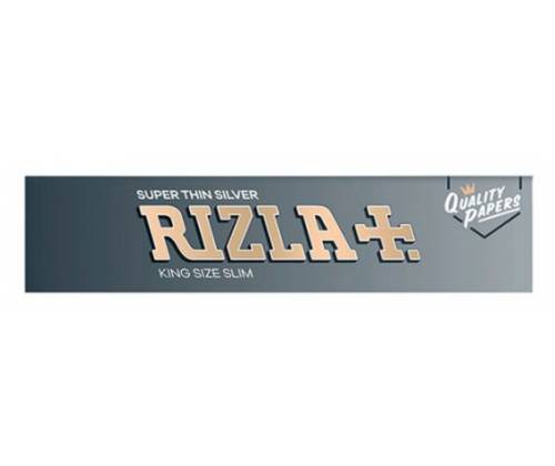 RIZLA Χαρτάκια - Ασημί - King Size Slim 50τεμ. - Τιμή: 15,60€