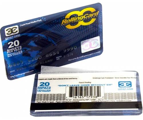 Rolling Card Rolling Papers - Clear - 1¼ -  Price: 0,60€
