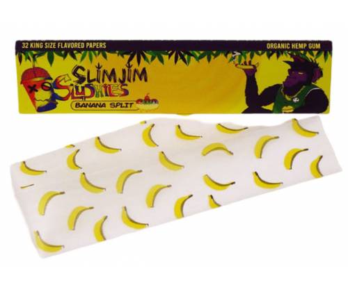 Slim Jim  Χαρτάκια King Size Slim 32φ. - Banana Split - Τιμή: 1,10€