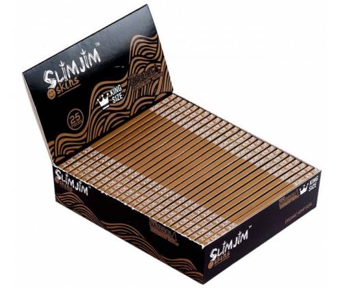 Slim Jim  Χαρτάκια King Size Slim  Ακατέργαστο 32φ. - Τιμή: 0,90€