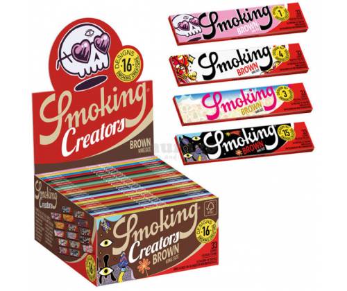 Smoking Χαρτάκια - Brown Creators Collection Special Edition - King Size 16τεμ. - Τιμή: 14,30€