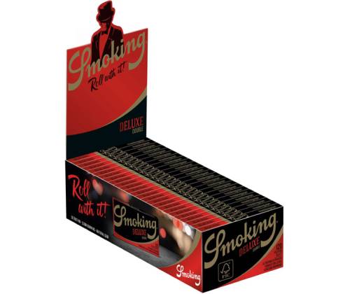 Smoking Χαρτάκια - Deluxe - Μαύρο 50τεμ. - Τιμή: 11,90€