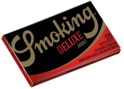 Smoking Χαρτάκια - Deluxe - Μαύρο Double 120φ.