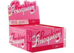 Smoking Papers Smoqueen Rose Quartz Pink - King Size Slim 50pcs.