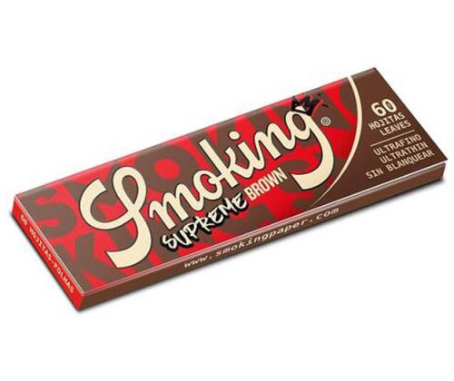 Smoking Rolling Papers - Supreme Brown 50pcs - Price: 15,50€