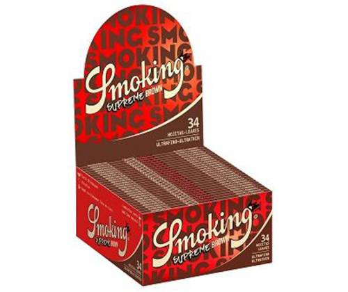 Smoking Χαρτάκια - Supreme Brown King Size 33φ.- 50τεμ. - Τιμή: 29,50€