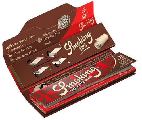 Smoking Χαρτάκια - Supreme Brown King Size 33φ. με Τζιβάνες - 24τεμ. - Τιμή: 33,60€