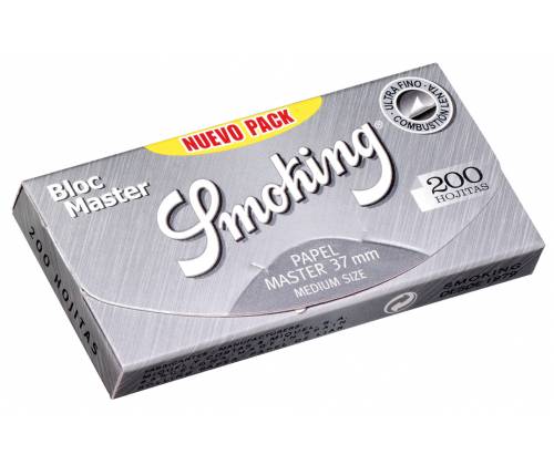 Smoking Χαρτάκια - Master 200φύλλα - Ασημί - 1¼ - Τιμή: 2,18€