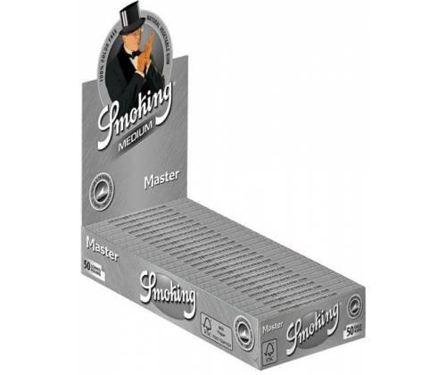 Smoking Χαρτάκια - Master - Ασημί - 1¼ 25τεμ. - Τιμή: 12,90€
