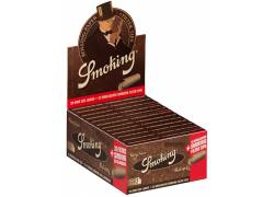 Smoking Χαρτάκια - Brown - Ακατέργαστο - King Size με Τζιβάνες 24τεμ.