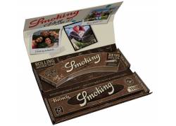 Smoking Χαρτάκια Brown Luxury Rolling Kit - Ακατέργαστο King Size 33φ & Κωνικές Τζιβάνες