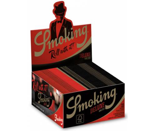 Smoking Χαρτάκια - Deluxe - Μαύρο - King Size - Τιμή: 0,55€