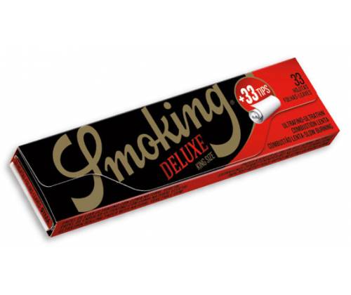 Smoking Χαρτάκια - Deluxe - Μαύρο - King Size με Τζιβάνες 24τεμ. - Τιμή: 26,19€