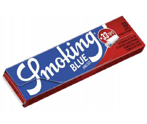 Smoking Χαρτάκια - Μπλε King Size  με Τζιβάνες 24τεμ. - Τιμή: 33,60€