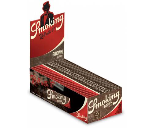 Smoking Χαρτάκια - Brown - Ακατέργαστο 50τεμ. - Τιμή: 14,88€