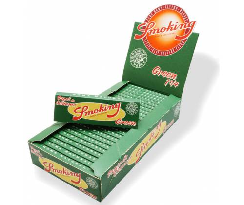 Smoking Χαρτάκια - Green 1¼ 50φ. - 25τεμ. - Τιμή: 16,00€