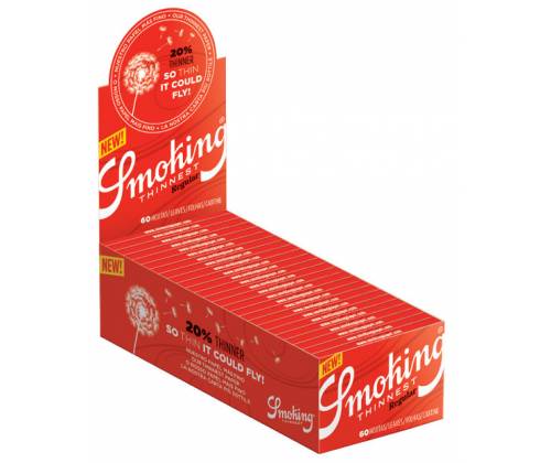 Smoking Χαρτάκια - Thinnest Red - Τιμή: 0,37€