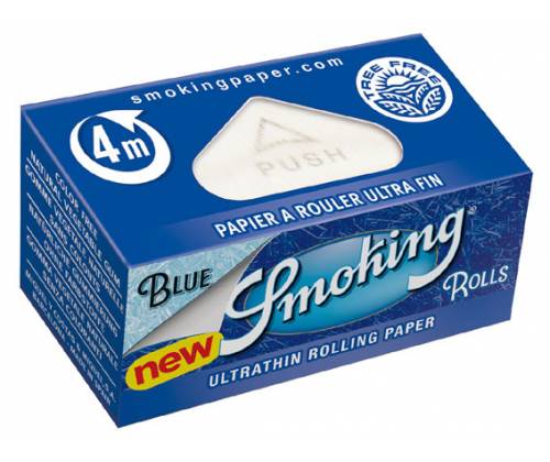 Smoking Rolls Ρολό Blue - 4 Μέτρα - Τιμή: 1,30€