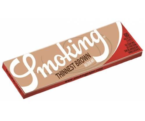 Smoking Χαρτάκια - Thinnest Brown - Ακατέργαστο - 1¼ 25τεμ. 50φ. - Τιμή: 16,00€
