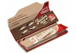 Smoking Χαρτάκια - Thinnest Brown - Ακατέργαστο - King Size Slim με Τζιβάνες 33φ.