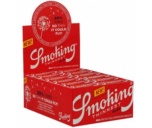 Smoking Rolls Ρολό Thinnest Red - 4 Μέτρα - Τιμή: 1,20€