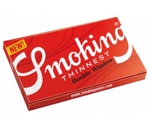 Smoking Χαρτάκια - Thinnest Red Regular Double 25 τεμ. - Τιμή: 16,20€