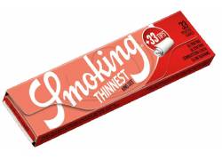Smoking Χαρτάκια Thinnest Red - King Size με Τζιβάνες 33φ.
