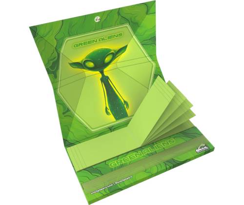 Snail Συλλεκτικά Χαρτάκια «Συλλογή Green Aliens» - Design #2 | KS Slim & Tips - Τιμή: 2,95€