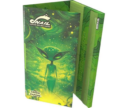 Snail Συλλεκτικά Χαρτάκια «Συλλογή Green Aliens» - Design #3 | KS Slim & Tips - Τιμή: 2,95€