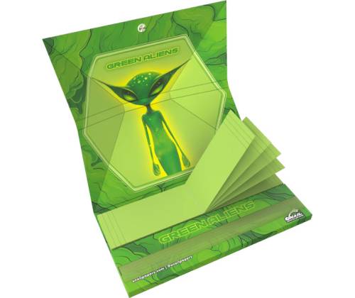 Snail Συλλεκτικά Χαρτάκια «Συλλογή Green Aliens» - Design #3 | KS Slim & Tips - Τιμή: 2,95€