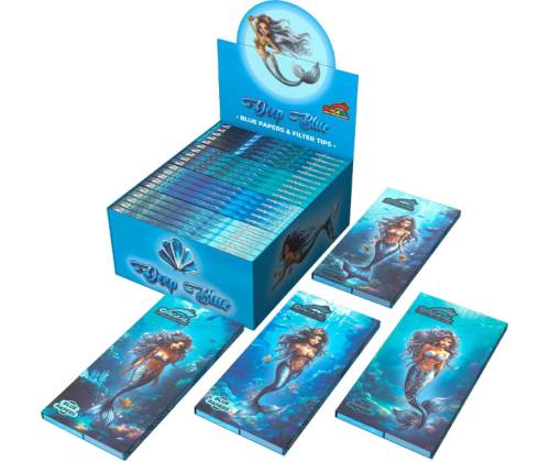 Snail Συλλεκτικά Χαρτάκια «Συλλογή Deep Blue» - Design #3 | KS Slim & Tips - Τιμή: 2,95€