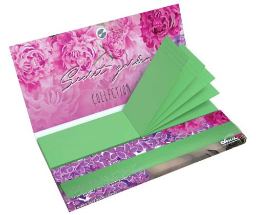 Snail Συλλεκτικά Χαρτάκια «Συλλογή Secret Garden» - Design #4 | KS Slim & Tips - Τιμή: 2,95€