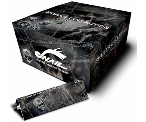 Snail Χαρτάκια Skull King Size Slim με Τζιβάνα - Τιμή: 1,90€